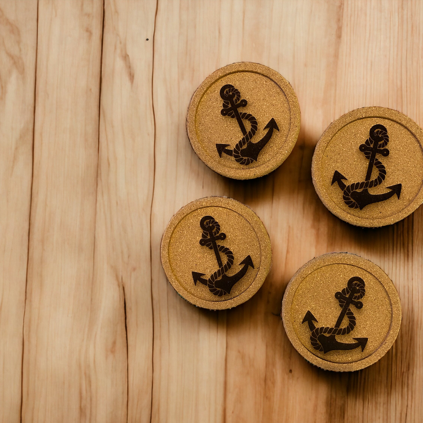 Custom Engraved Cork Coasters